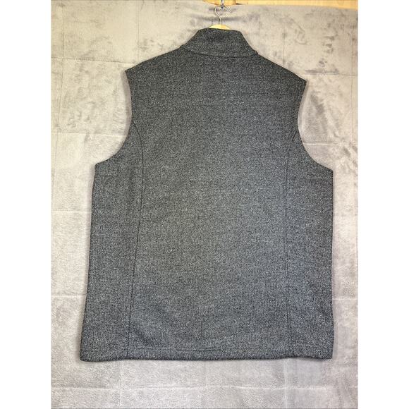 OGIO Full Zip Grit Fleece Vest XL Diesel Heather Gray OG730 Rugged Texture Logo - Picture 4 of 9